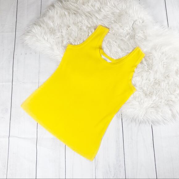 Exclusively Misook Yellow Classic Tank‎ Top Small - Picture 1 of 4